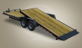 Wood Floor Tilt Equipment Trailer - Quality Trailers